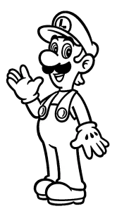 coloriage Luigi pour enfant