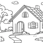 coloriage Maison pour enfant