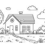 coloriage Maison a imprimer gratuitement