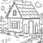 coloriage Maison pour enfants a imprimer gratuit