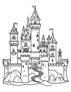 coloriage Maison pour enfants a imprimer gratuit