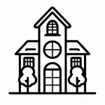 coloriage Maison et découpage à imprimer