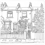 coloriage Maison pour enfants à imprimer