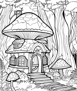 coloriage Maison pour enfant de 2 ans