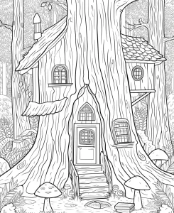 a imprimer coloriage Maison gratuit