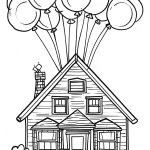 coloriage Maison a imprimer pour enfant de 4 ans