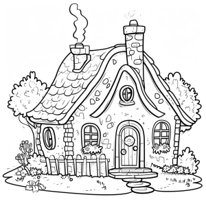 coloriage Maison pour enfants à télécharger