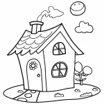 coloriage Maison à imprimer