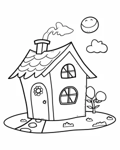 coloriage Maison à imprimer