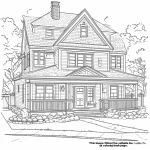coloriage Maison à imprimer
