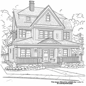 coloriage Maison à imprimer