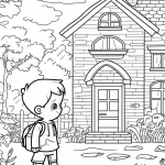 coloriage Maison à imprimer pdf gratuit