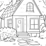 coloriage Maison pour enfants a imprimer
