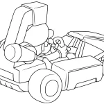 coloriage Mario Kart gratuit