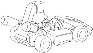coloriage Mario Kart gratuit