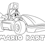 coloriage Mario Kart pour enfants à imprimer