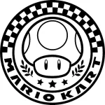 a imprimer coloriage Mario Kart gratuit