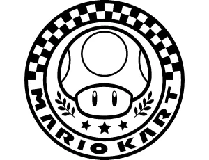 a imprimer coloriage Mario Kart gratuit