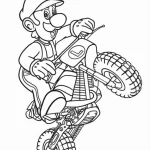 coloriage Mario Kart gratuit pour enfants