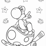 coloriage Mario Kart pour enfant à imprimer