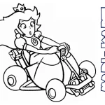 coloriage Mario Kart gratuit