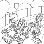 coloriage Mario Kart pour enfant