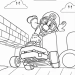 coloriage Mario Kart et decoupage a imprimer gratuit