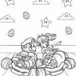 coloriage Mario Kart a imprimer pour enfant de 4 ans