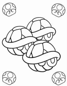 a imprimer coloriage Mario Kart gratuit