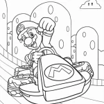 coloriage Mario Kart à imprimer pdf