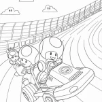 coloriage Mario Kart pour primaire