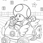 coloriage Mario Kart a imprimer gratuitement
