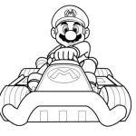 coloriage Mario Kart et apprentissage