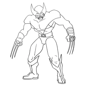 coloriage Marvel à imprimer kawaii