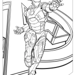 coloriage Marvel pour enfant de 8 ans
