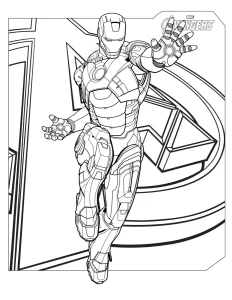coloriage Marvel pour enfant de 8 ans