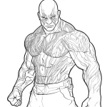 coloriage Marvel et decoupage