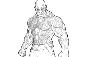 coloriage Marvel et decoupage