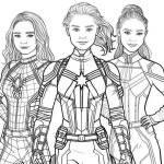 coloriage Marvel et decoupage