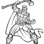 coloriage Marvel pour enfant de à imprimer