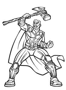 coloriage Marvel pour enfant de à imprimer