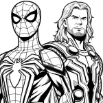 imprimer coloriage Marvel gratuit