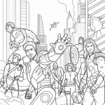 coloriage Marvel pour enfant de 6 ans