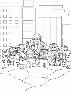 coloriage Marvel à imprimer kawaii