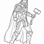 coloriage Marvel à imprimer pour enfant de 3 ans
