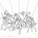 coloriage Marvel a imprimer