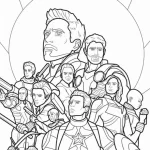 coloriage Marvel pour bebe a imprimer