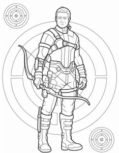 coloriage Marvel à imprimer kawaii