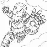 coloriage Marvel pour enfant de 2 ans