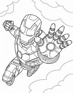 coloriage Marvel pour enfant de 2 ans
